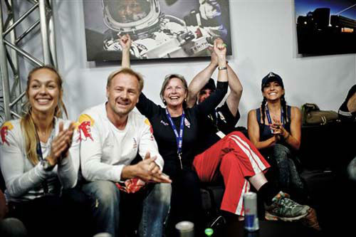 In this photo provided by Red Bull, pilot Felix...